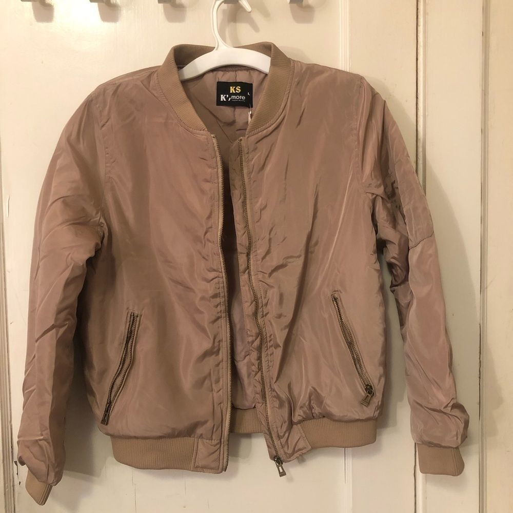 NWT Bomber basic jacket arm pocket 100% polye